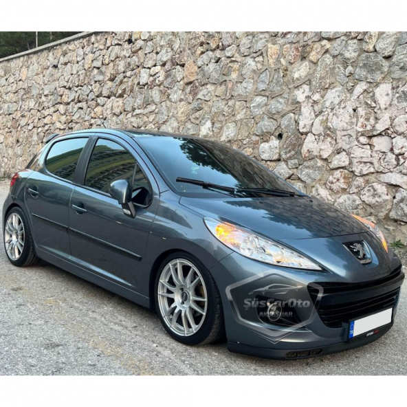 Peugeot 207 2006-2014 Uyumlu Üniversal Laguna Lip Esnek Ön Lip 2 Parça Tampon Altı Dil Karlık Ön Ek ürün görseli 1