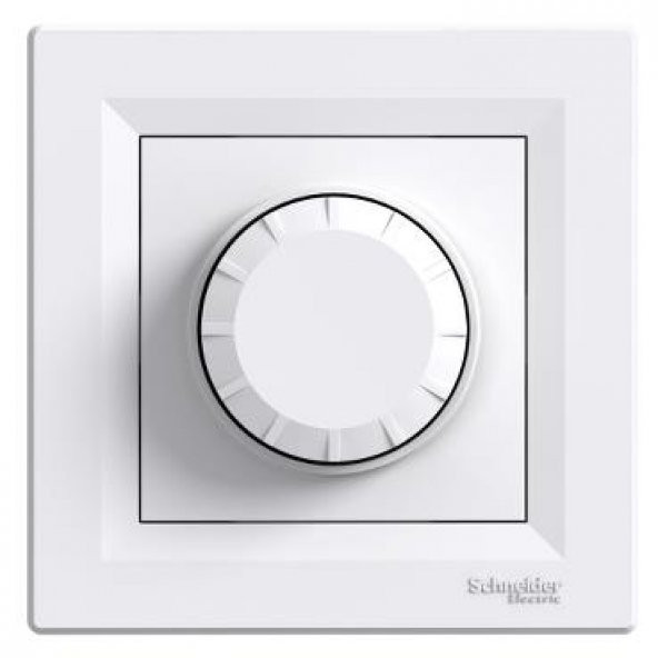 EPH6600121, Asfora – RC 20-315VA Işıklı Vavien Dimmer, Çerçeveli – Beyaz
