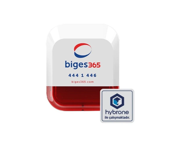 Biges365 BGS365-WOSR-XL IoT Kablosuz Dış Ortam Siren Hybrone ile çalışır ürün görseli 1