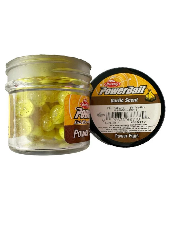 Berkley Power Bait Garlic Scent -  Clr Siver - Fl Yellow ürün görseli 1