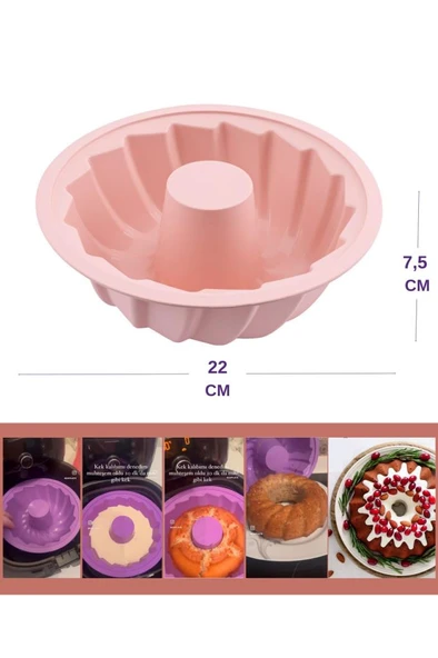 Onikiden Airfryer Yanmaz Kek Kalıbı 22 Cm, Hava Fritözleriyle Uyumlu - Sl14 ürün görseli 1