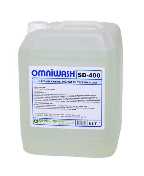 Omniwash SD-400 5000ml Hijyenik Köpük Sıvı El Sabunu ürün görseli 1