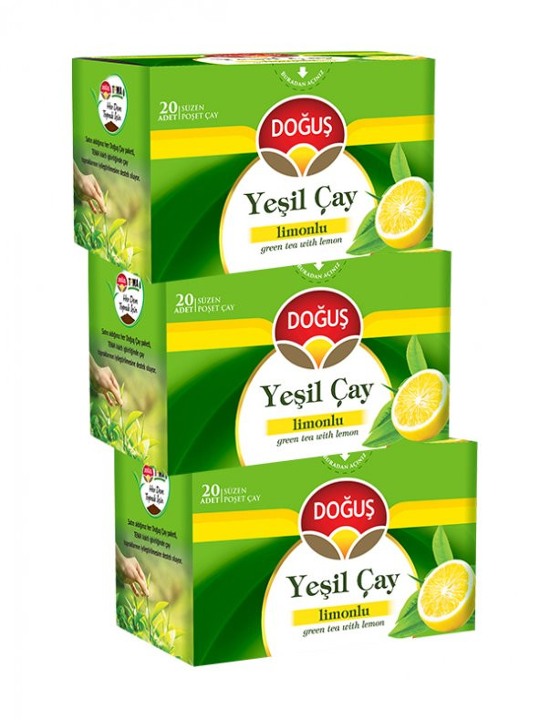 YEŞİLÇAY LİMONLU 20 SÜZEN POŞET (30 gr), 3 ADET ürün görseli 1