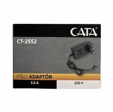 Cata 12 Volt 3.5 Amper Fişli Adaptör Ct-2552 ürün görseli 1