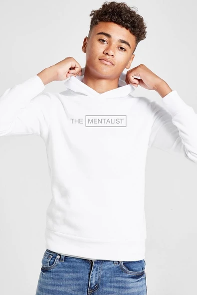 The Mentalist Lettern Beyaz Çocuk 3ip Kapşonlu  Sweatshirt ürün görseli 1