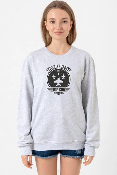 Top Gun Maverick Fighter Town Grimelanj Kadın 2ip Sweatshirt ürün görseli 1