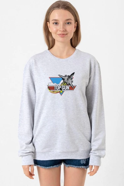 Top Gun Vintage Jet Stars Grimelanj Kadın 2ip Sweatshirt ürün görseli 1
