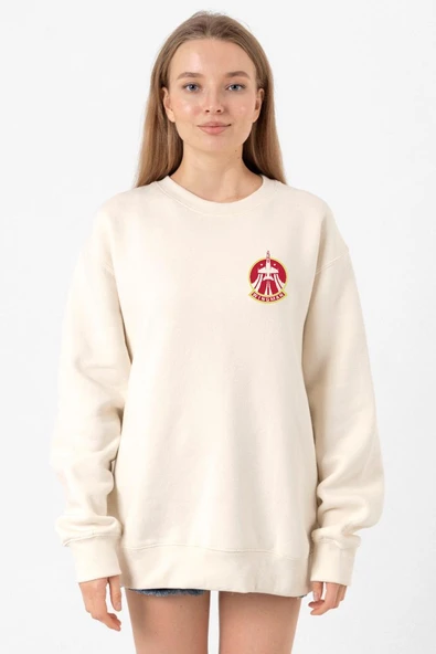 Top Gun Wingman Ekru Kadın 2ip Sweatshirt ürün görseli 1