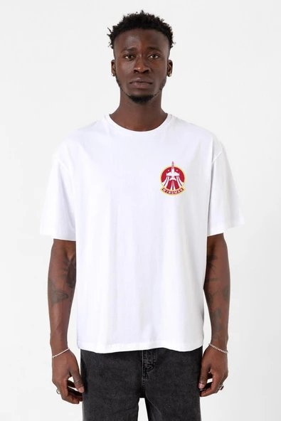 Top Gun Wingman Beyaz Erkek Oversize Tshirt ürün görseli 1