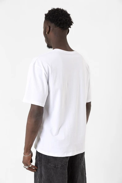 Top Gun Wingman Beyaz Erkek Oversize Tshirt - Resim 6
