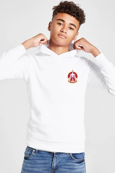 Top Gun Wingman Beyaz Çocuk 3ip Kapşonlu  Sweatshirt ürün görseli 1