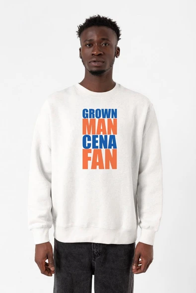 Wwe Grown Man Cena Fan Beyaz Erkek 2ip Sweatshirt ürün görseli 1