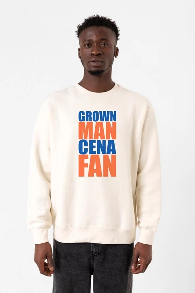 Wwe Grown Man Cena Fan Ekru Erkek 2ip Sweatshirt ürün görseli 1