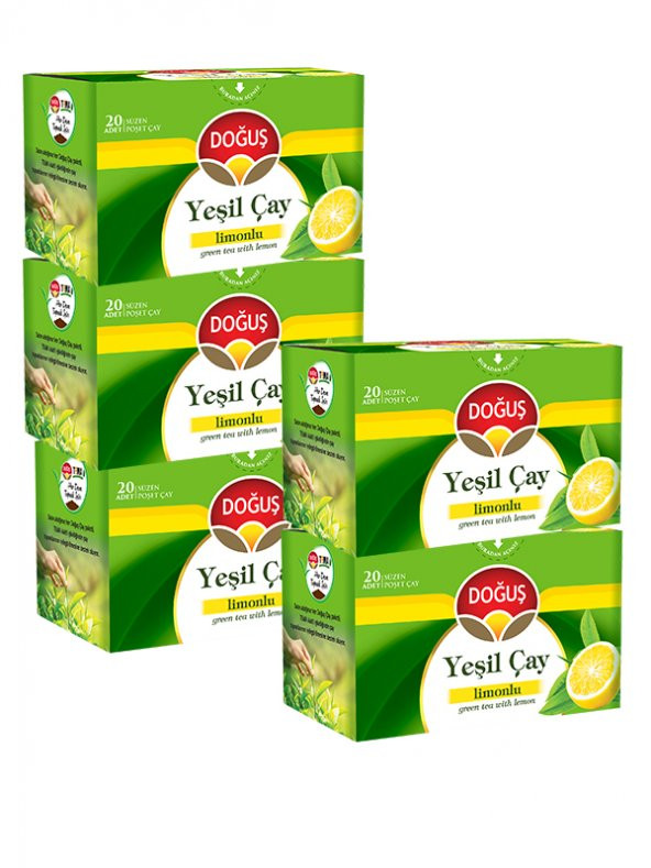 YEŞİLÇAY LİMONLU 20 SÜZEN POŞET (30 gr), 5 ADET ürün görseli 1