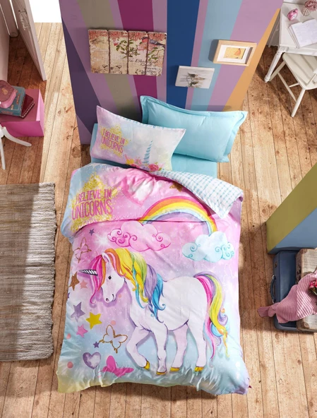 Cotton Box Genç Ranforce Nevresim Takımı Tek Kişilik Dream Mint ürün görseli 1