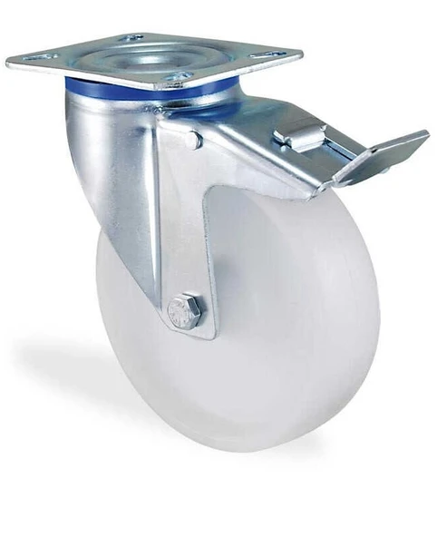 100 MM POLYAMİD DÖNER FRENLİ SERVİS TEKERİ ürün görseli 1