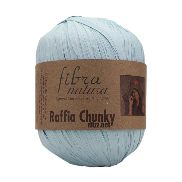 Fibra Natura Raffia Chunky 114-09 Buz Mavi ürün görseli 1