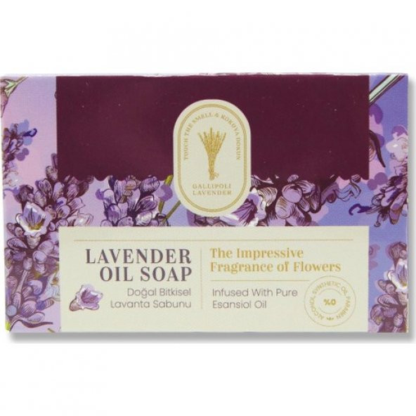 Gallipoli Lavender Doğal Bitkisel Lavanta Sabunu 100 gr - Resim 2