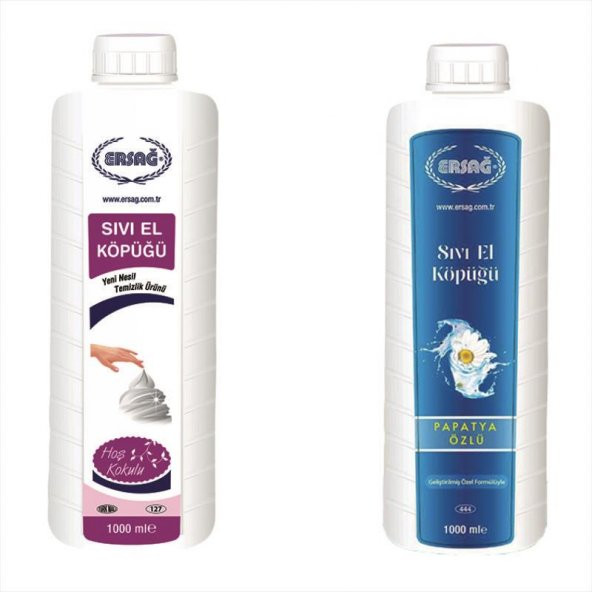 SIVI E LKÖPÜĞÜ SETİ (HOŞ KOKULU 1000 ml & PAPATYA ÖZLÜ 1000 ml) ürün görseli 1