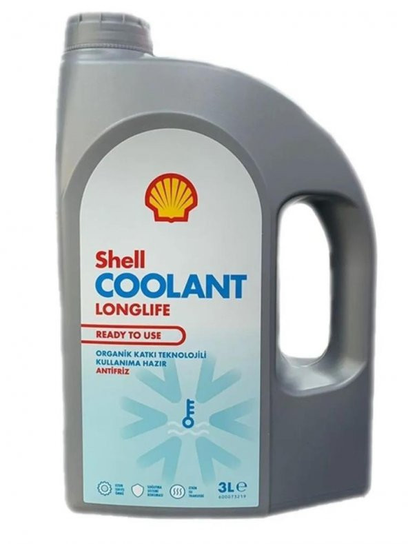 SHELL COOLANT LONG LİFE M RTU KULLANIMA HAZIR KIRMIZI ANTİFİRİZ 3 LİTRE ürün görseli 1