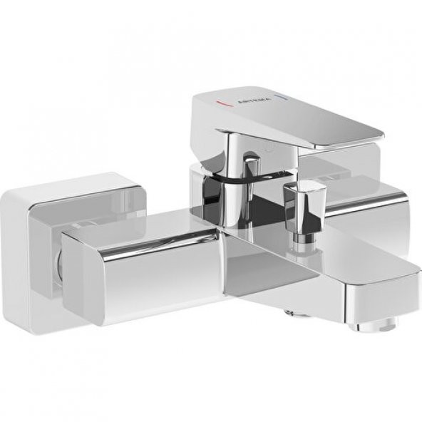 Artema Root Square A42737 Banyo Bataryası, Krom ürün görseli 1