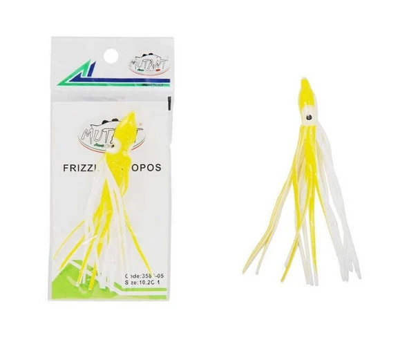 Mutant Octopus Frizzly 10.2 Cm Silikon Ahtapot Yem 1 Adet - Sahte Balık Yemi Ahtapot ürün görseli 1