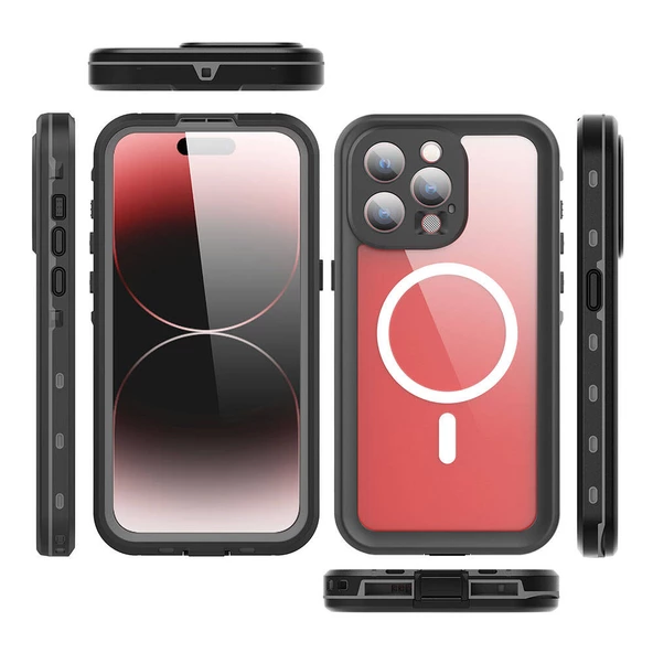 iPhone 15 Pro Kılıf 1-1 Su Geçirmez - Resim 2