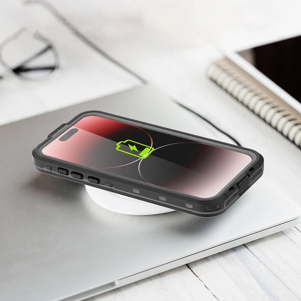 iPhone 15 Pro Kılıf 1-1 Su Geçirmez - Resim 7