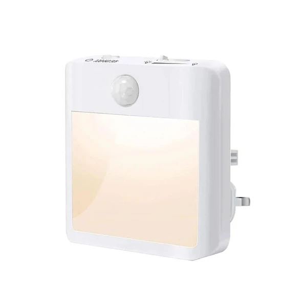 Ayt Sunup IR Sensörlü Ledli Merdiven Işığı 110-265V Priz Tipi Aydınlatma Karanlık Ve Hareket Sensörü ürün görseli 1