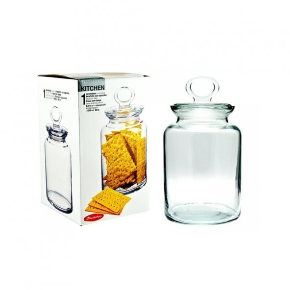Paşabahçe Kitchen Plastik Contalı Cam Kavanoz 98673 ürün görseli 1