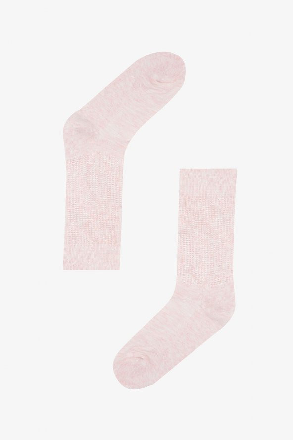 Pembe Vertical Stripes Havlu Çorap ürün görseli 1