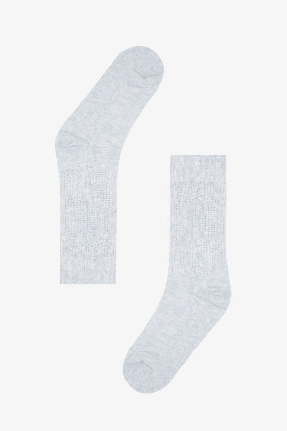 Gri Vertical Stripes Havlu Çorap ürün görseli 1