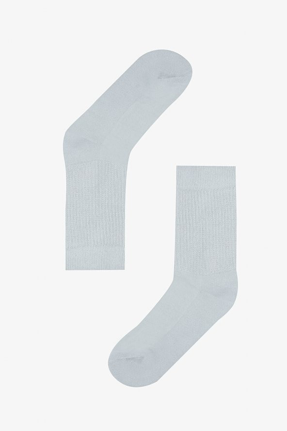 Su Yeşili Vertical Stripes Havlu Çorap ürün görseli 1