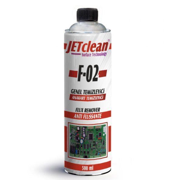 Jetclean F-02 500 Ml Flux Anakart Temizleme Sıvısı ürün görseli 1