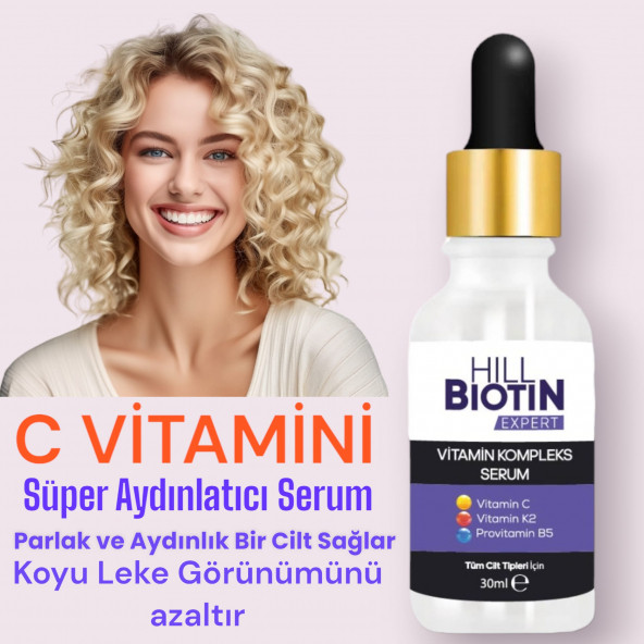 Vitamin C Leke Karşıtı&aydınlatıcı, yüz dolgunlaştırıcı,kompleks serum ürün görseli 1
