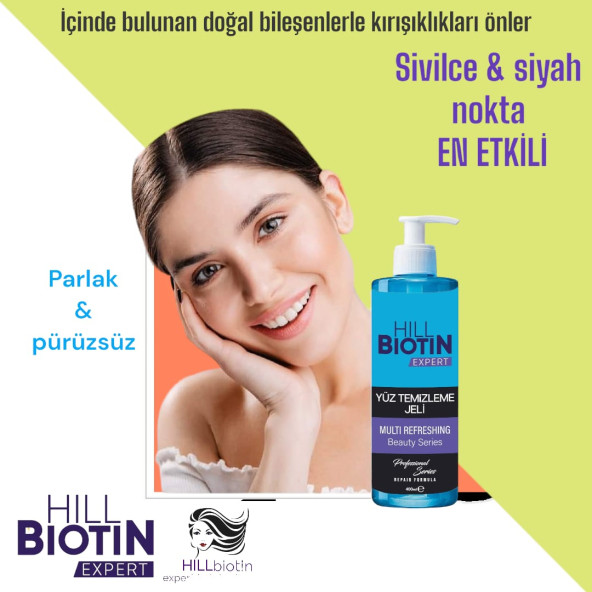 Canlandırıcı,arındırıcı,akne,sivilce,yağlı ve karma cilt Yüz Temizleme Jeli 400ml ürün görseli 1