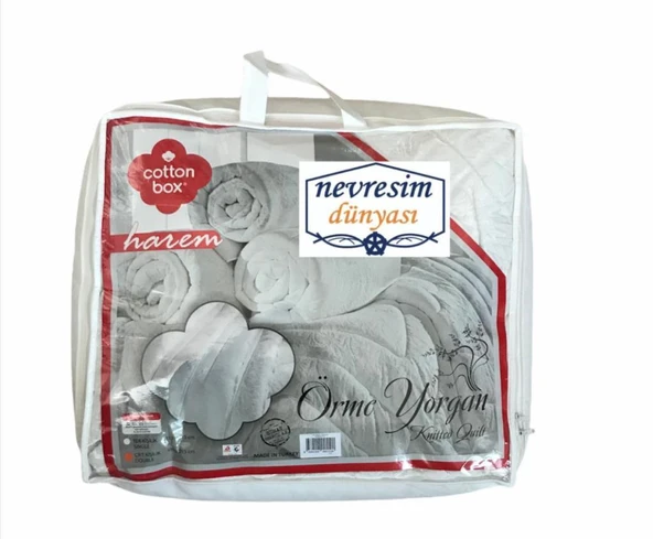 Cotton Box Harem Tek Kişilik Örme Yorgan - Resim 2