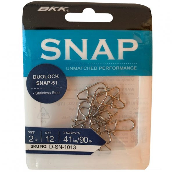 BKK Duolock Snap-51 Klips No:2 (12li Paket) ürün görseli 1