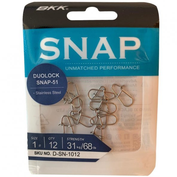 BKK Duolock Snap-51 Klips No:1 (12li Paket) ürün görseli 1