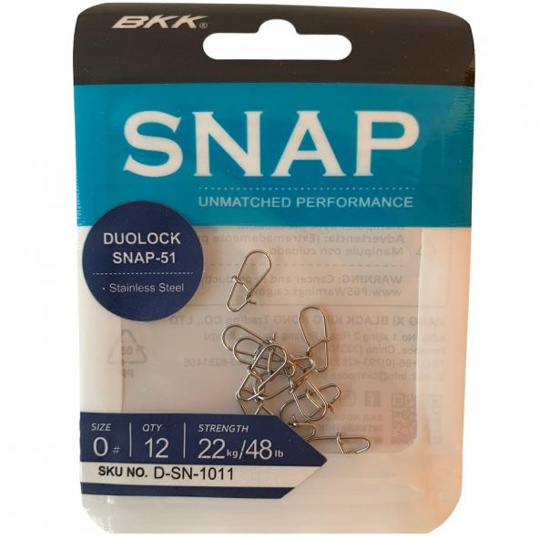 BKK Duolock Snap-51 Klips No:0 (12li Paket) ürün görseli 1