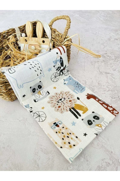 Çok Amaçlı Müslin Bezi Örtü Battaniye 75x76 ürün görseli 1