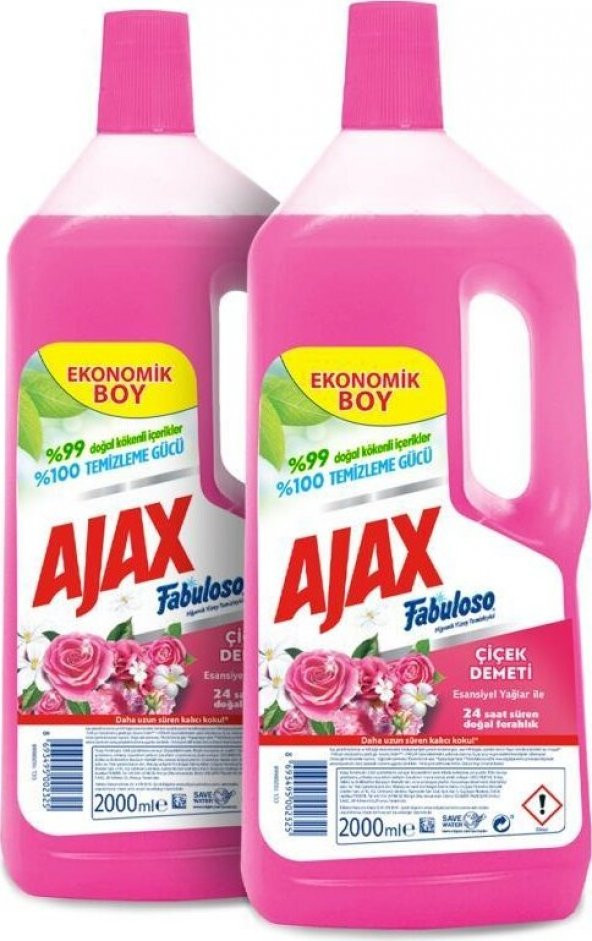 PTTAVM: Ajax Fabuloso Yüzey Temizleyici Çiçek Demeti 2X2000 ml