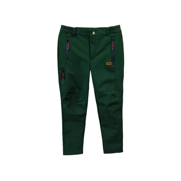 Haki Yeşil Softshell Pantalon İçi Polarlı Gizli Fermuarlı ürün görseli 1