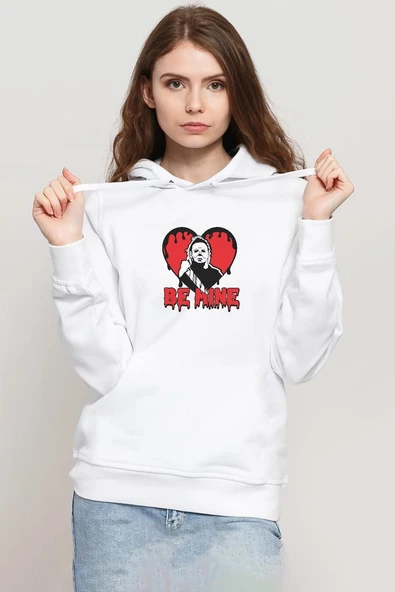 Be Mine Michael Myer Beyaz Kadın 3ip Kapşonlu Sweatshirt ürün görseli 1