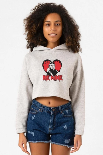 Be Mine Michael Myer Grimelanj Kadın Crop Kapşonlu ürün görseli 1