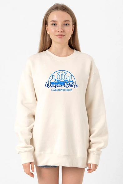 Breaking Bad Walter White Laboratories Ekru Kadın 2ip Sweatshirt ürün görseli 1