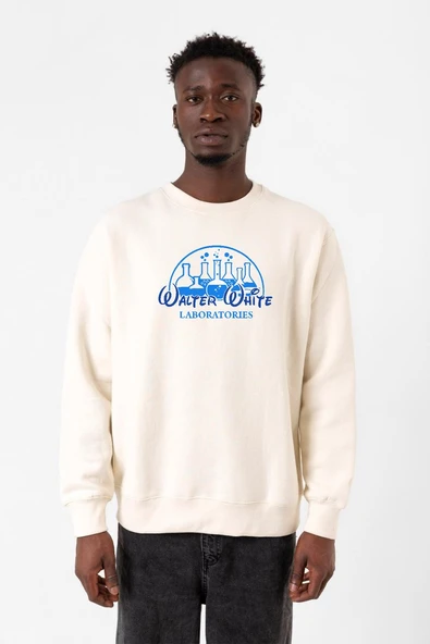 Breaking Bad Walter White Laboratories Ekru Erkek 2ip Sweatshirt ürün görseli 1