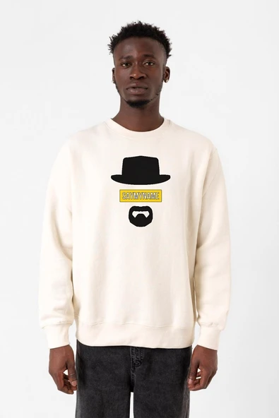 Breaking Bad Yellow Say My Name Head Ekru Erkek 2ip Sweatshirt ürün görseli 1