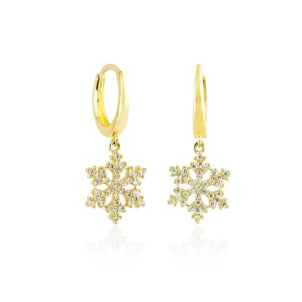 Kartanesi Altın Sallantılı Küpe 14K Gold ürün görseli 1