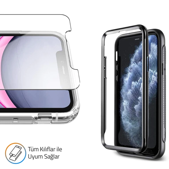 NoTech Oppo RX17 Neo Temperli Cam Ekran Koruyucu - Resim 4
